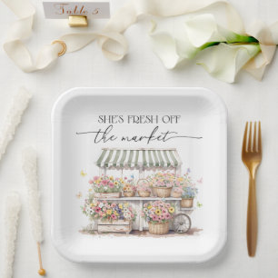 Assiettes En Carton Frais Éclos sur le Marché : Baby Shower