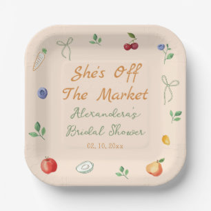 Assiettes En Carton Frais Sorti du Marché Enterrement de Vie de Jeune