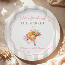 Frais sortis du marché Rose Vert Shower de mariage