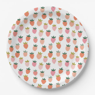 Assiettes En Carton Fraise mignonne