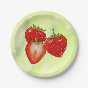 Assiettes En Carton fraises