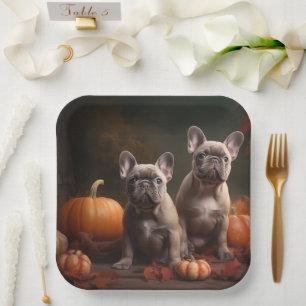 Assiettes En Carton Français Chien Chien Chien Chien Chien Puppy Autom