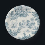 Assiettes En Carton Français toile de jouy sage vert élégant<br><div class="desc">Français toile de jouy sauge verte.</div>