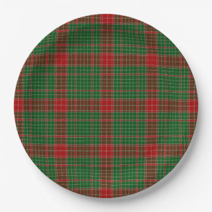 Assiettes En Carton Fraser of Castle Leathers Tartan