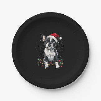 Assiettes En Carton French Bulldog Christmas Lights Xmas Dogs Gifts Me