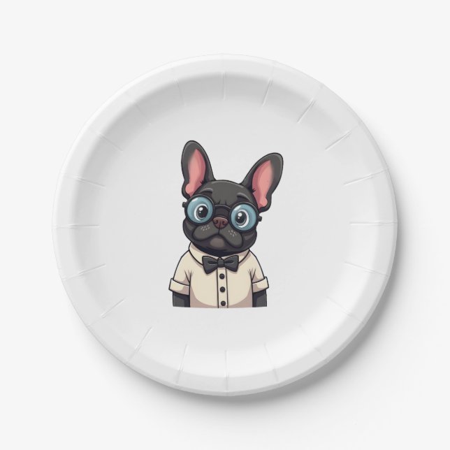 Assiettes En Carton Frenchie The Gentlemen Copy (3) (Devant)