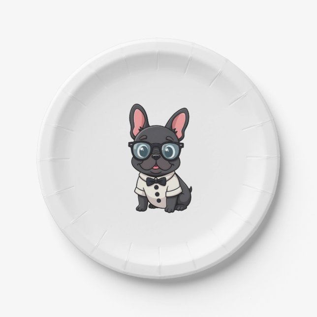 Assiettes En Carton Frenchie The Gentlemen Copy (4) (Devant)