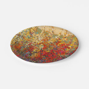 Assiettes En Carton Fresque du jardin lumineux des Fleurs sauvages du 