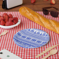 Fret grec, Motif méditerranéen, Bleu