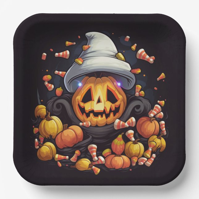 Assiettes en carton  Friendly Ghost (Recto)