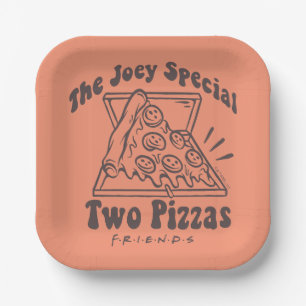 Assiettes En Carton FRIENDS™   Citation Pizza Joey