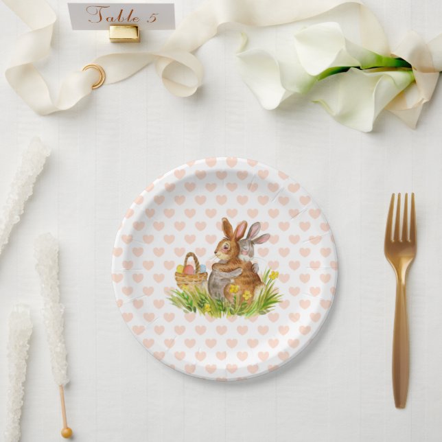 ASSIETTES EN CARTON FRIENDS  - EASTER (Mariage)