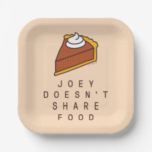 Assiettes En Carton FRIENDS™ Joey ne partage pas sa nourriture