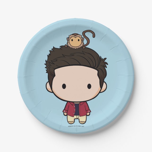 Assiettes En Carton FRIENDS™ | Ross Chibi (Devant)