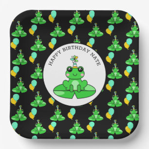 Assiettes En Carton Frogue Personnalisé Joyeux Anniversaire
