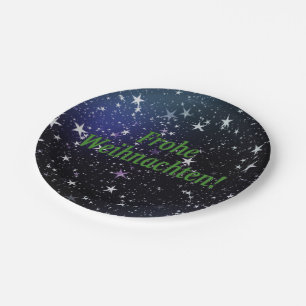 Assiettes En Carton Frohe Weihnachten ! Joyeux Noël dans le gf