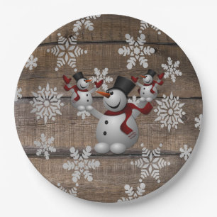 Assiettes En Carton Frosty Le Snowman
