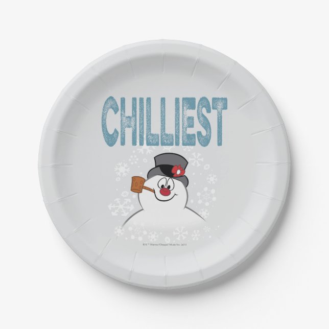 Assiettes En Carton Frosty the Snowman™ | Chilliest (Devant)