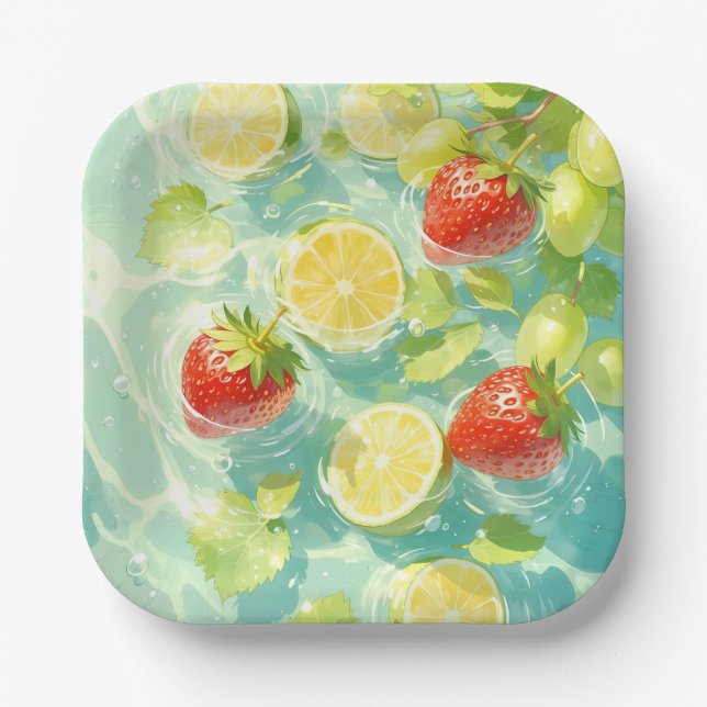 Assiettes En Carton Fruit (Recto)