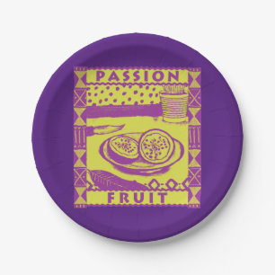 Assiettes En Carton Fruit de passion