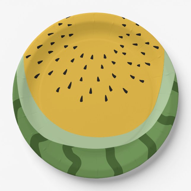 Assiettes En Carton Fruit Watermelon (Devant)