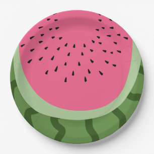 Assiettes En Carton Fruit Watermelon