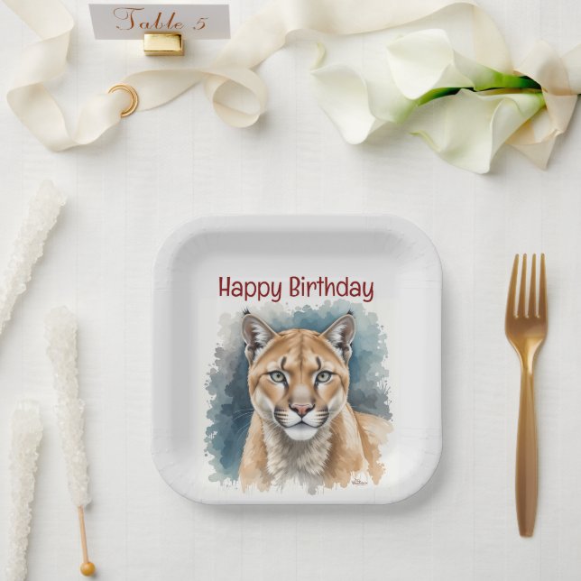 Assiettes En Carton Fun Cougar Over the Hill Anniversaire (Mariage)