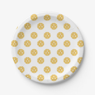 Assiettes En Carton Fun Pickleball Motif Pickleball Party