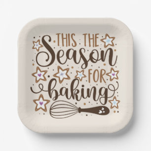 Assiettes En Carton Fun 'Tis Season for Baking Design