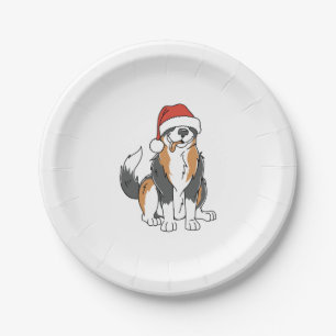 Assiettes En Carton Funky Australian Shepherd Christmas Chien à Père N