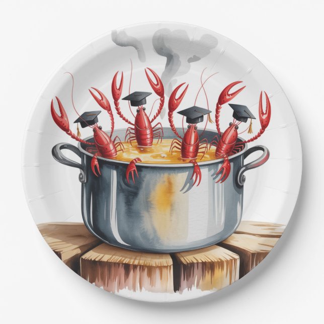 Assiettes En Carton Funny Cajun Graduation Party (Devant)