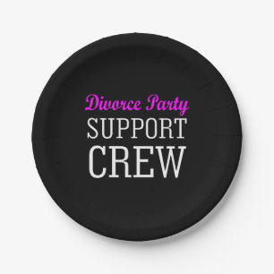 Assiettes En Carton Funny Girls Night Out équipe de soutien Divorce Pa