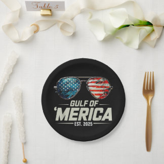 Assiettes En Carton Funny Gulf Of USA America 2025 Lunettes de soleil