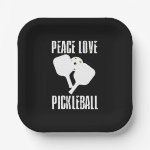 Assiettes En Carton Funny Pickleball