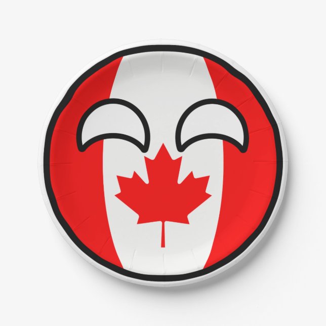 Assiettes En Carton Funny Trending Geeky Canada Camptryball (Devant)