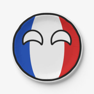 Assiettes En Carton Funny Trending Geeky France Countryball