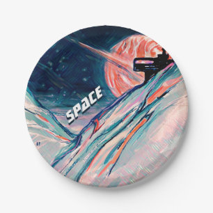 Assiettes En Carton Futur chez soi dans l'espace