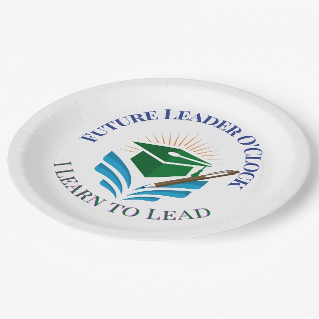 Assiettes En Carton Future Leader O'Clock – Apprendre à diriger | Moti (Angle)