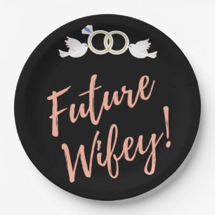 Assiettes En Carton Future Wifey Love Birds