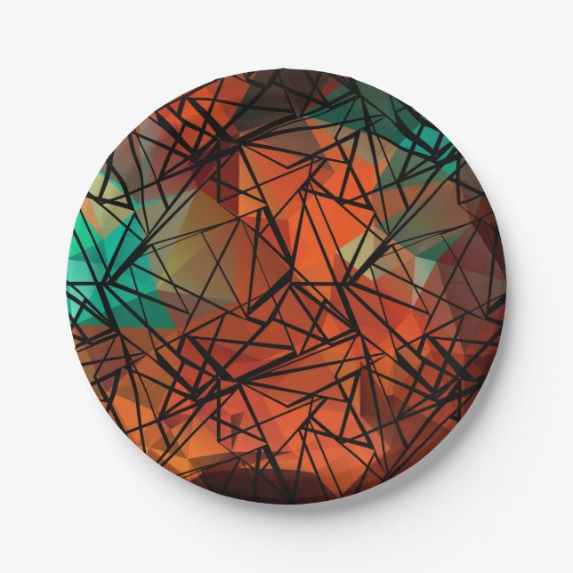 Assiettes En Carton FuzzyFoxArt (Devant)