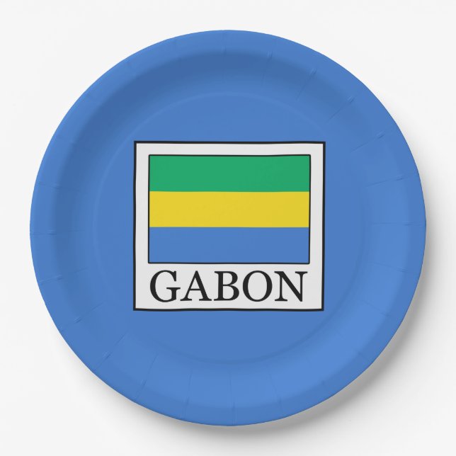 Assiettes En Carton Gabon (Devant)
