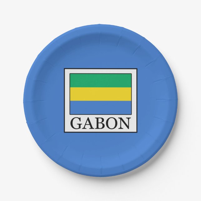 Assiettes En Carton Gabon (Devant)