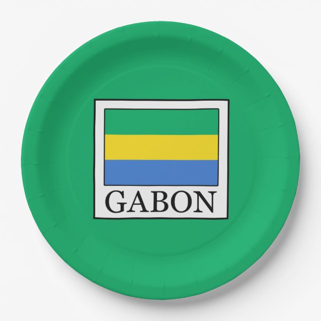 Assiettes En Carton Gabon (Devant)