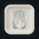 Assiettes En Carton Galadriel Light of Valinor Graphic<br><div class="desc">Step into the radiant grace of Middle-Earth™ with this exquisite Lord of the Rings™ design inspired by Galadriel™. Illustrated in an elegant, Art Nouveau–inspired style, she stands poised and luminous, holding a phial of the Light of Valinor with serene strength and quiet authority. Flowing golden hair, delicate Elven adornments, and...</div>