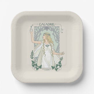 Assiettes En Carton Galadriel Lumière de Valinor Graphique
