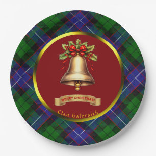 Assiettes En Carton Galbraith Tartan Noël personnalisé