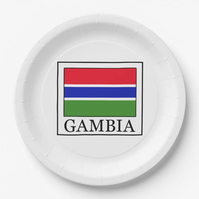 Assiettes En Carton Gambie (Devant)