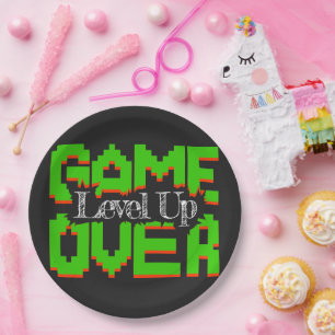 Assiettes En Carton Game Over, Ressuscitez les jeux vidéo vintage et p