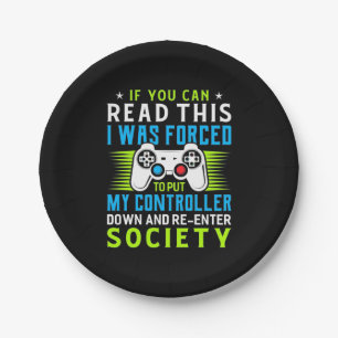 Assiettes En Carton Gamer A Été Forcé De Mettre Mon Contrôleur