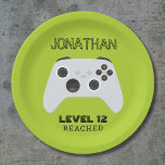 ASSIETTES EN CARTON GAMER DE CONTRÔLEUR VERT NIVEAU HAUT SAC FAVOR<br><div class="desc">NIVEAU DE CONTRÔLEUR DE GAMER VERT EN HAUT</div>